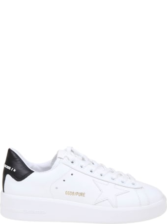 Golden Goose Pure Star Sneakers In White Leather