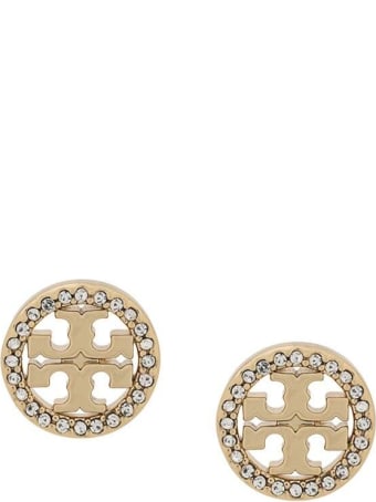 Tory Burch Brass And Swarovski Earrings