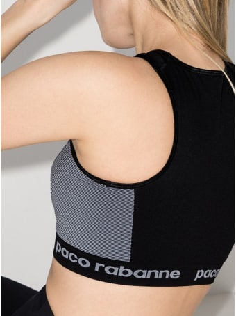 Paco Rabanne Sportive Cropped Top With Logo