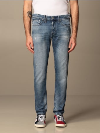 Cycle Jeans Cycle Jeans In Stretch Used Denim With Rips