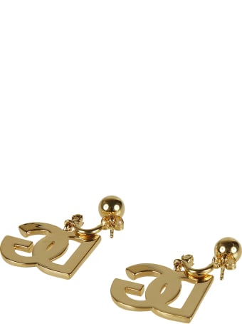 Dolce & Gabbana Logo Plaque Earrings