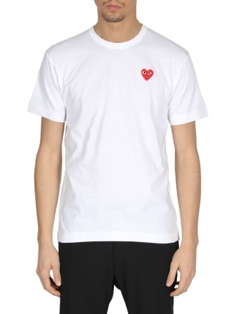Comme des Garçons Shirt Boy Red Heart Patch Tee