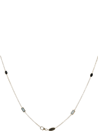 Lo Spazio Jewelry Lo Spazio Aquamarine, Blue Sapphire and Diamond Necklace