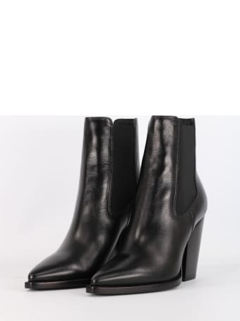 Saint Laurent Theo Texan Boot In Leather