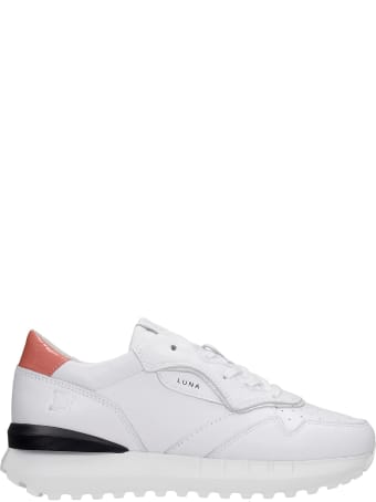 D.A.T.E. Luna Sneakers In White Leather