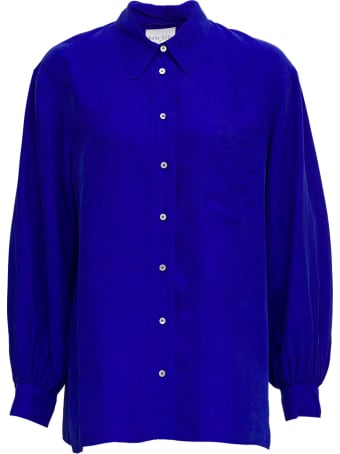 Forte_Forte Hobotai Blue Silk Shirt
