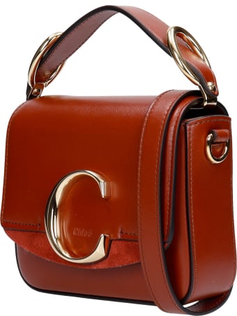Chloé Mini Chloe C Hand Bag In Leather Color Leather