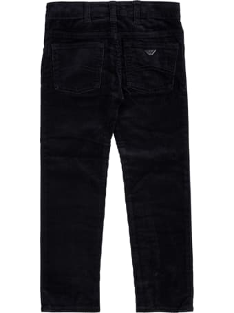 Emporio Armani Blue Denim Jeans With Logo