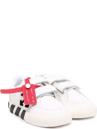 Off-White Low Vulcanized White Leather Sneakers