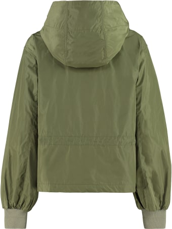 Add Technical Fabric Hooded Jacket