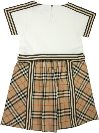Burberry Raglan Rhonda - Vintage Check Detail Cotton Dress
