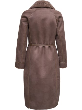 urbancode Reversible Brown Sheepskin With Belt