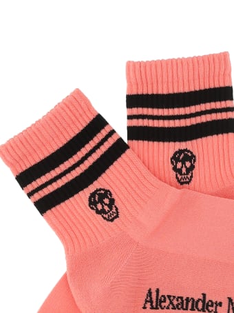 Alexander McQueen Alexander Mc Queen Stripe Skull Socks
