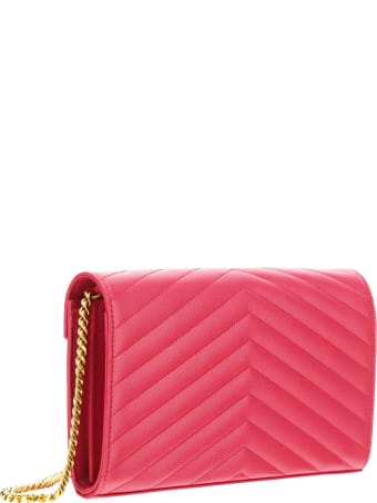 Saint Laurent Monogram Chain Wallet