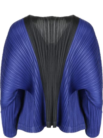 Pleats Please Issey Miyake Printed Pleated Cardigan