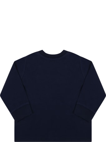 Ralph Lauren Blue T-shirt For Baby Kids With Pony Logo