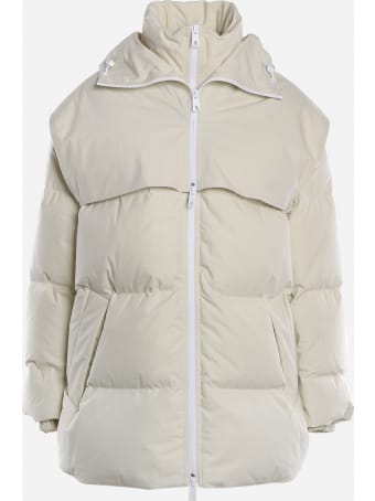 Bottega Veneta Oversized Down Jacket In Cotton Poplin