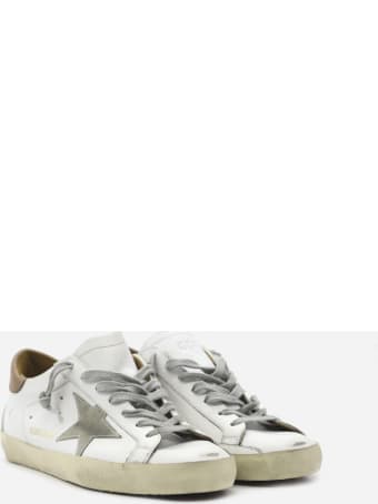 Golden Goose Superstar Sneakers In Leather With Contrasting Heel Tab