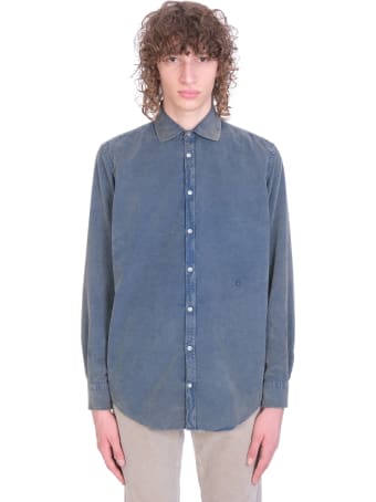 Massimo Alba Canary Shirt In Blue Cotton