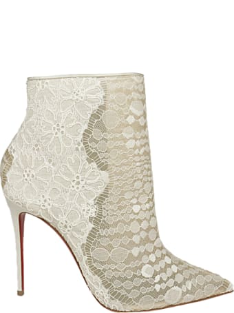 Christian Louboutin Gipsybootie 100 Rete/lace Wavy/cr Sat