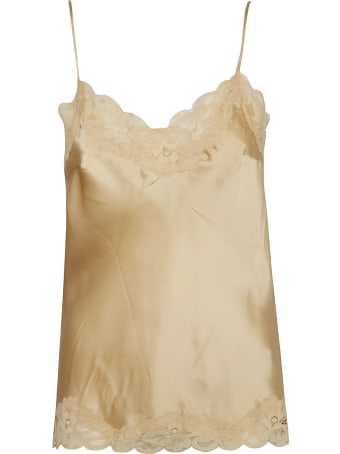 Gold Hawk Floral Cropped Top