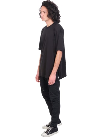 Attachment T-shirt In Black Cotton