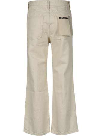 Jil Sander Wide Leg Cropped Jeans
