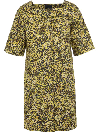 Givenchy Short Dress With Print And Square Neckline