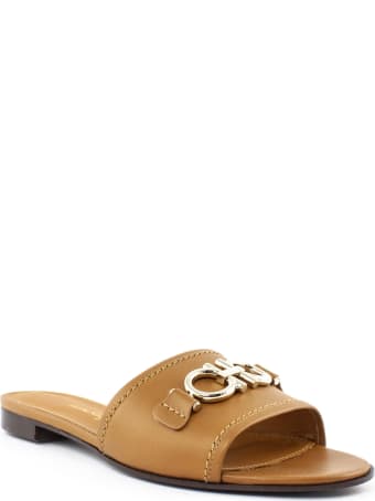 Salvatore Ferragamo Brown Leather Sandal