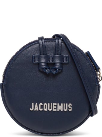 Jacquemus Le Pitchou Crossbody Bag In Blue Leather