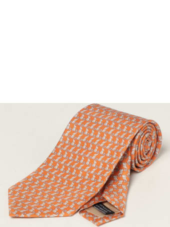 Salvatore Ferragamo Tie Salvatore Ferragamo Silk Tie With Micro Elephants