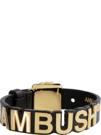 AMBUSH Logo Charm Leather Bracelet