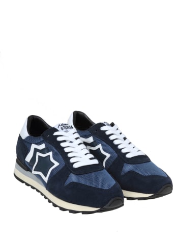 Atlantic Stars Argo Sneakers In Suede And Canvas Color Blue