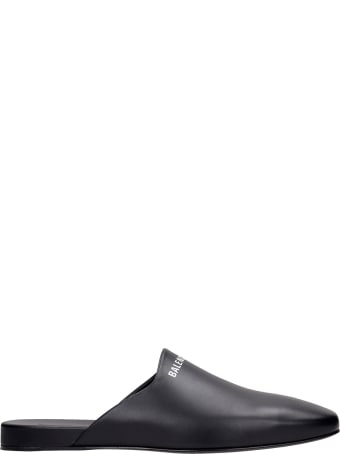Balenciaga Loafers In Black Leather