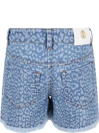 Roberto Cavalli Light Blue Short For Girl