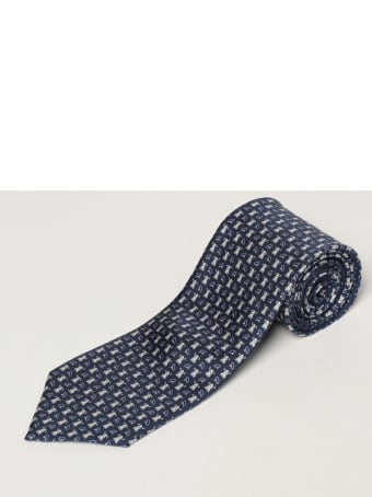 Salvatore Ferragamo Tie Salvatore Ferragamo Silk Tie With Micro Dogs