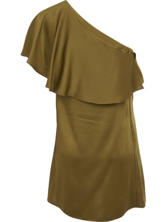 Saint Laurent One-shoulder Detail Top