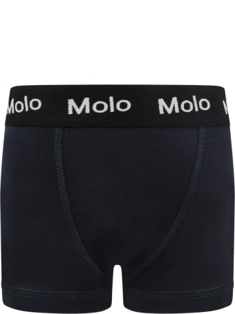 Molo Multicolor "justin" Set For Boy With Logo