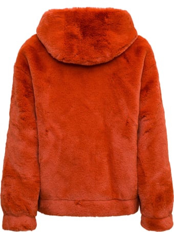 GINY Kelly Orange Ecological Hooded Fur