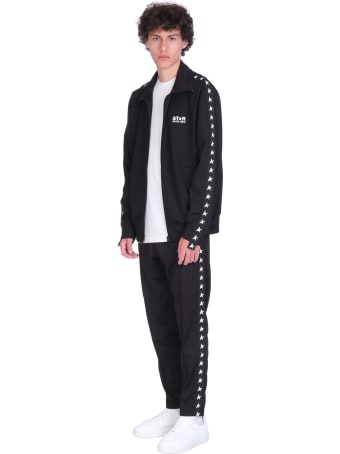 Golden Goose Star Sweatshirt In Black Polyester