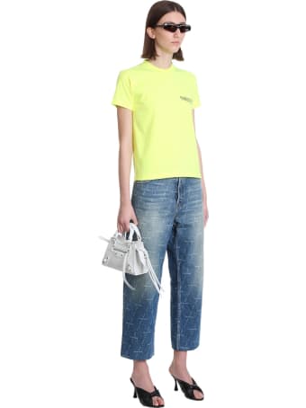 Balenciaga Neo Classic Hand Bag In White Leather