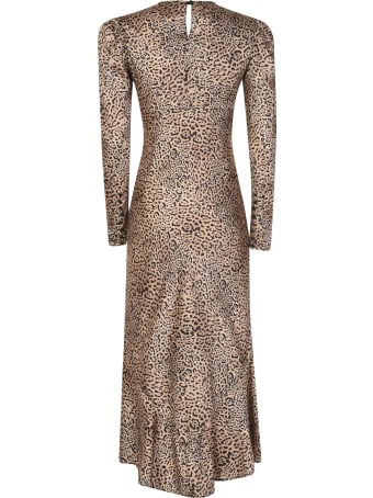 WANDERING Animalier Midi Dress