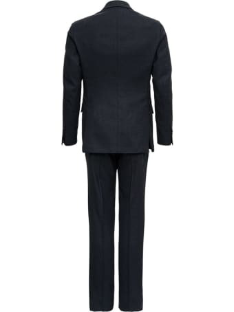 Gabriele Pasini Anthracite Gray Wool Tailored Suit