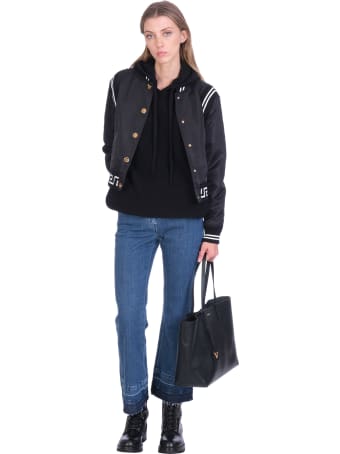 Versace Knitwear In Black Wool