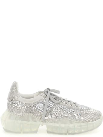 Jimmy Choo Diamond F Sneakers With Crystals