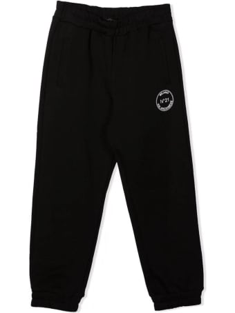 N.21 Black Cotton Track Pants