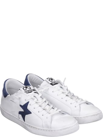 2Star Sneakers In White Leather