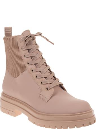 Gianvito Rossi Woman Pink Peach Martis 20 Ankle Boots