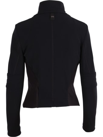 High 'oblique' Polyamide Jacket