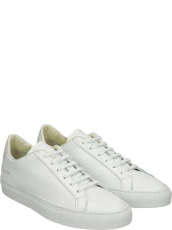 Common Projects Retro Sneakers In White Leather